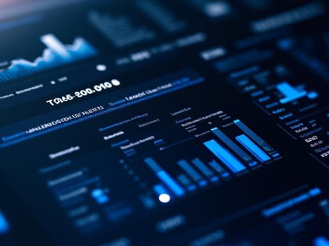 Screenshot of a dashboard showing tokenized property analytics with charts and data points.