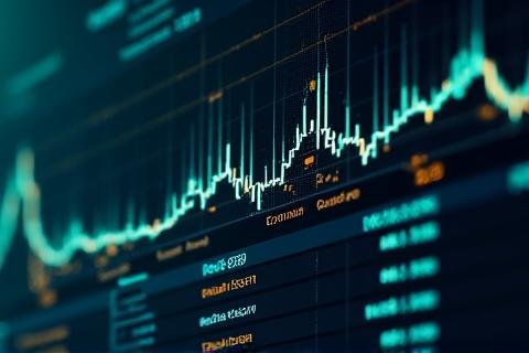 Blurred screenshot of a predictive analytics dashboard